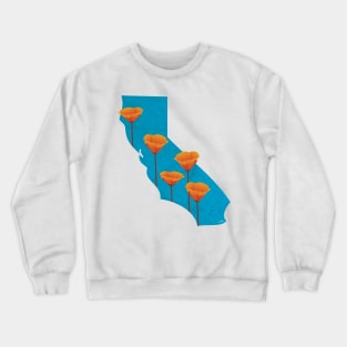 California Poppy Crewneck Sweatshirt